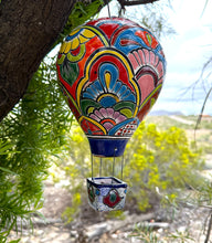 Load image into Gallery viewer, colorful  handcrafted ceramic hot air balloon