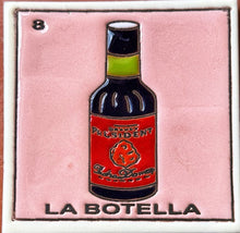Load image into Gallery viewer, mexican loteria tile la botella - textured