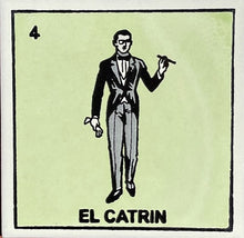 Load image into Gallery viewer, loteria tile el catrin

