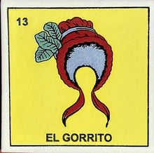 Load image into Gallery viewer, loteria tile el gorrito

