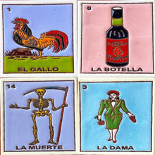 Load image into Gallery viewer, mexican loteria tiles - textured