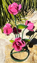 Load image into Gallery viewer, metal rose flower bouquet-pink