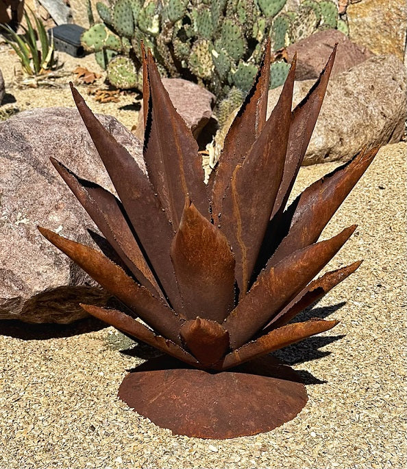 metal succulent yard art Metal Agave Yard Art