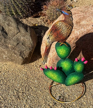 Load image into Gallery viewer, roadrunner cactus yard art