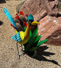 Load image into Gallery viewer, roadrunner agave 3-D metal art