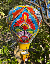 Load image into Gallery viewer, colorful talavera hot air balloon decoration