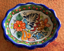 Load image into Gallery viewer, talavera bowl - dark green red