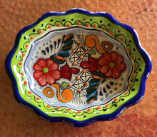 Load image into Gallery viewer, talavera bowl-lime green orange