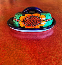 Load image into Gallery viewer, talavera butter dish sunflower