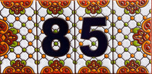 Load image into Gallery viewer, Talavera House Numbers - Dots