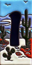 Load image into Gallery viewer, Talavera House Numbers - Cactus Scene