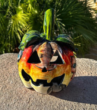 Load image into Gallery viewer, talavera pumpkin jackolantern