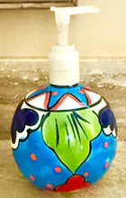 Load image into Gallery viewer, Hand painted Talavera Soap Dispenser - Round