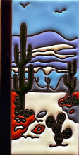 Load image into Gallery viewer, Talavera House Numbers - Cactus Scene