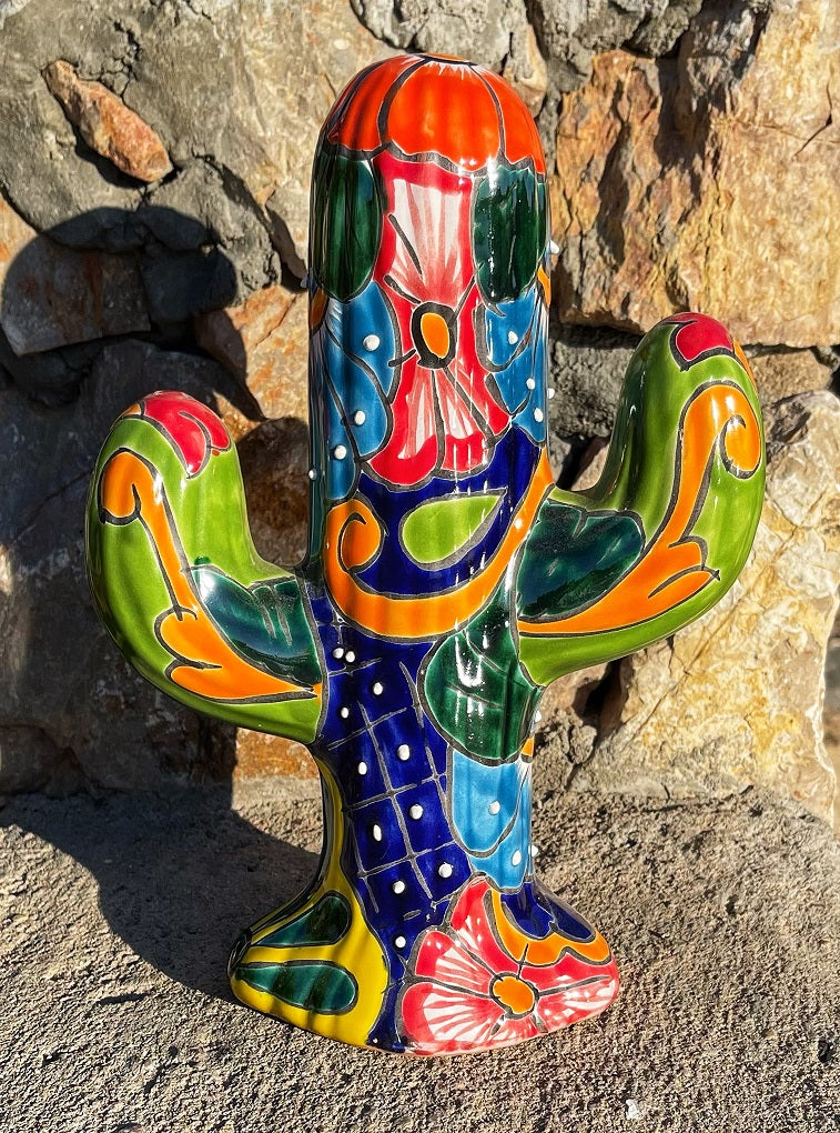 Saguaro Cactus Decor (G) Talavera Pottery, Home Decor, Office Decor,  Outdoor Decor, Special Gift