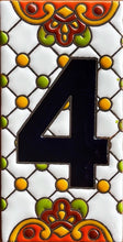Load image into Gallery viewer, Talavera House Numbers - Dots