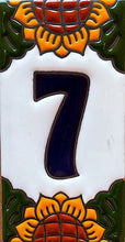 Load image into Gallery viewer, Talavera House Numbers - Sunflowers