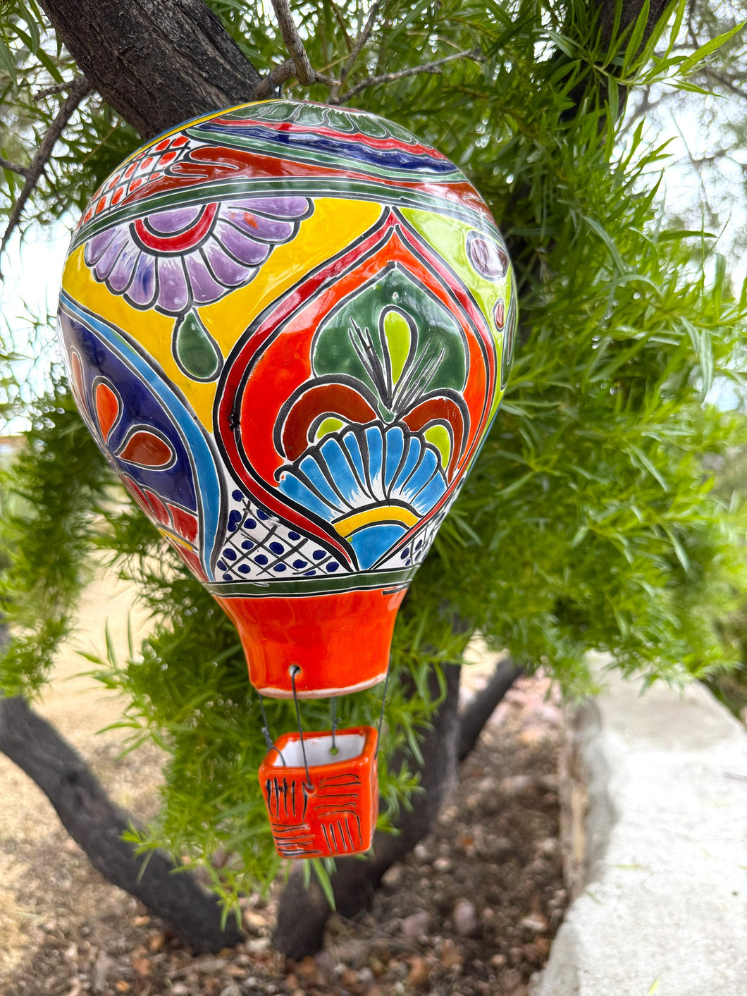 colorful talavera hot air balloon-large