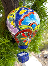 Load image into Gallery viewer, handcrafted talavera hot air balloon decoration
