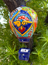 Load image into Gallery viewer, handcrafted talavera hot air balloon decoration
