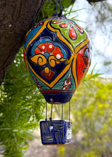 Load image into Gallery viewer, handcrafted talavera hot air balloon decoration
