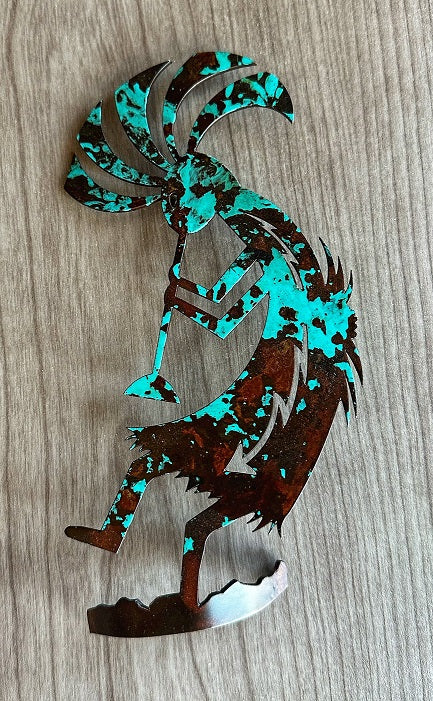 kokopelli metal wall art - b7