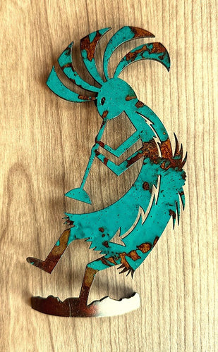 kokopelli metal wall art - d6