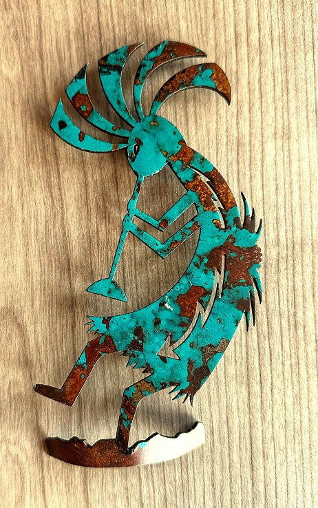 kokopelli metal wall art - f6