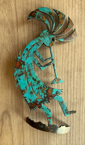 kokopelli metal wall art- f7