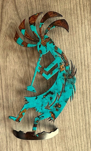 kokopelli metal wall art - g7