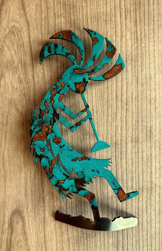 kokopelli metal wall art - h7