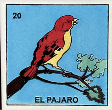 Load image into Gallery viewer, loteria tile el pajaro

