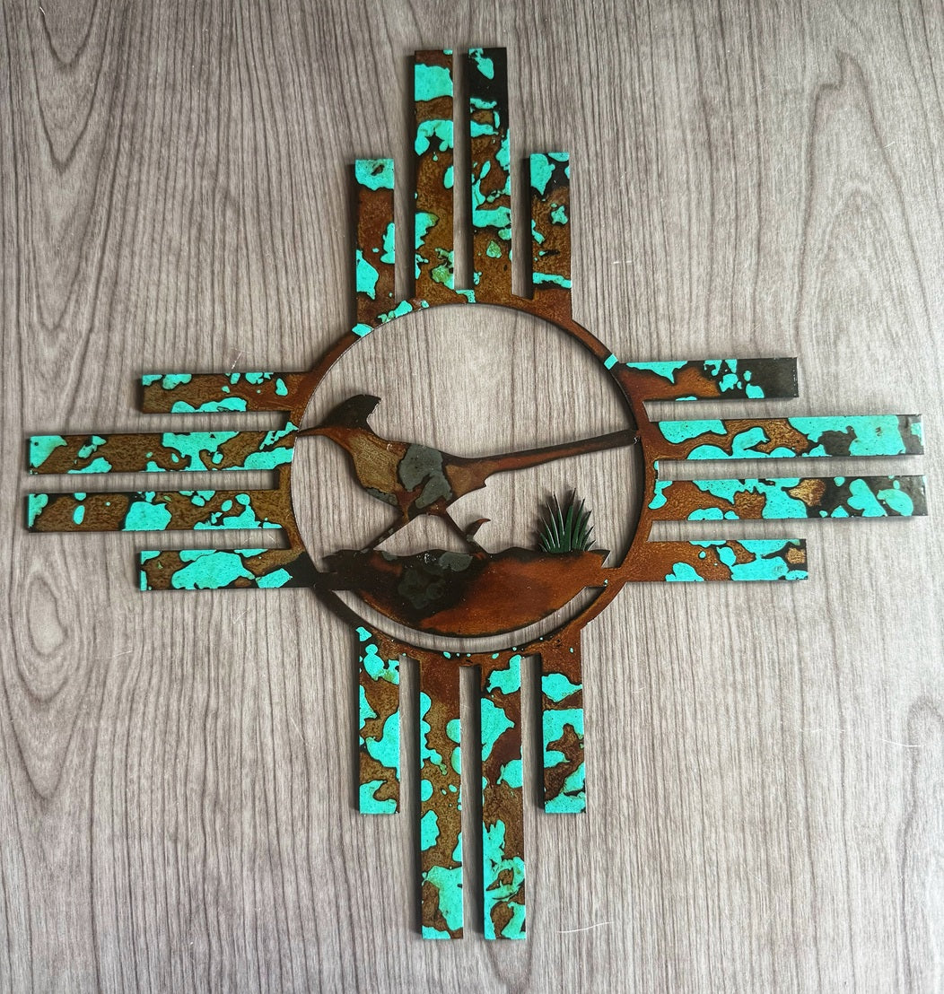 roadrunner in New Mexico Zia Sun Wall Decor