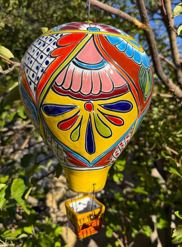colorful  decorative talavera hot air balloon