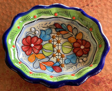 Load image into Gallery viewer, talavera bowl- lime green orange blue
