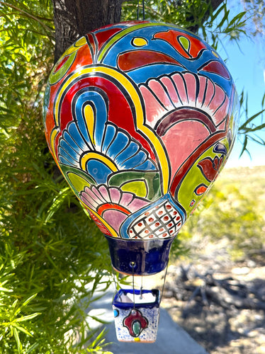 Colorful talavera hot air balloon decoration