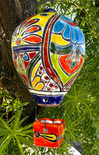 Load image into Gallery viewer, Talavera colorful hot air balloon decor
