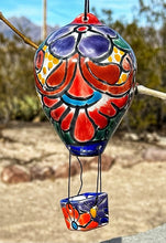Load image into Gallery viewer, talavera hot air balloon blue red green

