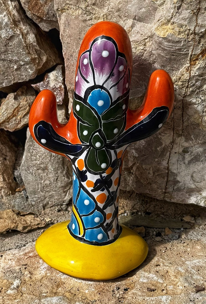 Handcrafted Standing Talavera Saguaro - Sm (b)