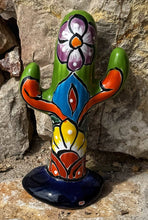 Load image into Gallery viewer, colorful talavera saguaro - sm c
