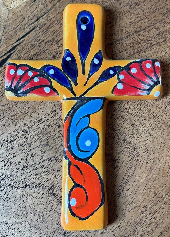talavera cross - orange  blue red