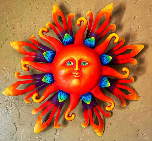 smiling sun wall decor