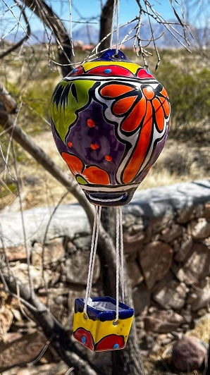 Talavera Hot Air Balloon - Orange, Purple - SM