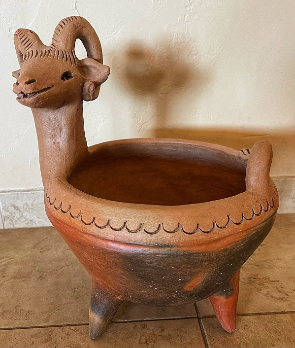 Terracotta Goat Pot